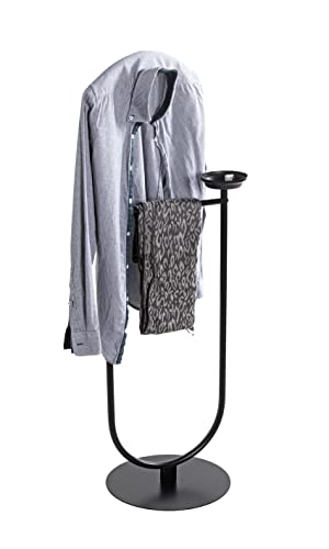 HAKU Möbel Herrendiener schwarz, Metall - Maße: B 45 cm x H 116 cm x T 34 cm, Style: Modern