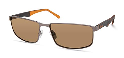 Image of Timberland Men's TBA9265 Polarized Rectangular Sunglasses