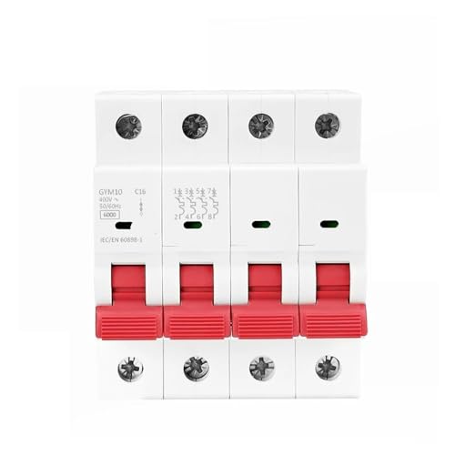 MCB GYM10 disjoncteur 4 pôles 32A rail DIN interrupteur modulaire domestique