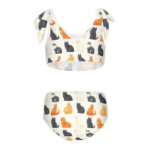 KLL Swimsuit for Girls Cute Toddler Girls Swim Suit with Adjustable Strap2