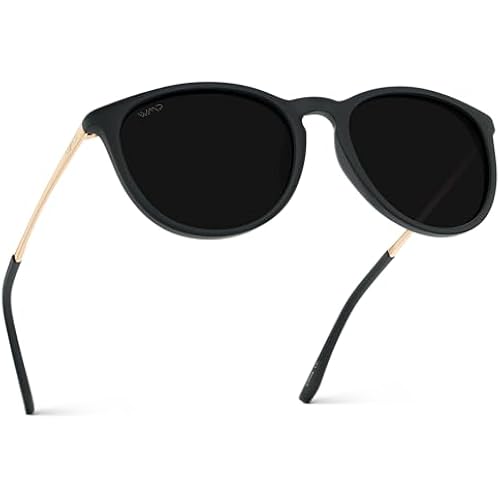WearMe Pro Drew Women's Polarized Sunglasses, Retro Round Frame, UV400