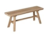 LIN HOME XZ-24895 Banco de Madera rústica 100x32x41CM, Natural
