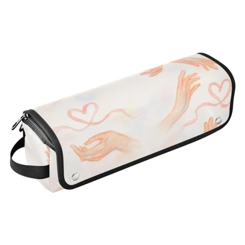 Organizador 2 en 1 para herramientas de cabello y alfombra resistente al calor, gran capacidad, para planchas de pelo, rizadores y estilizadores miniatura 1