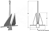  Osculati Ancora Tipo Danforth 10 kg (Danforth Anchor 10 kg)