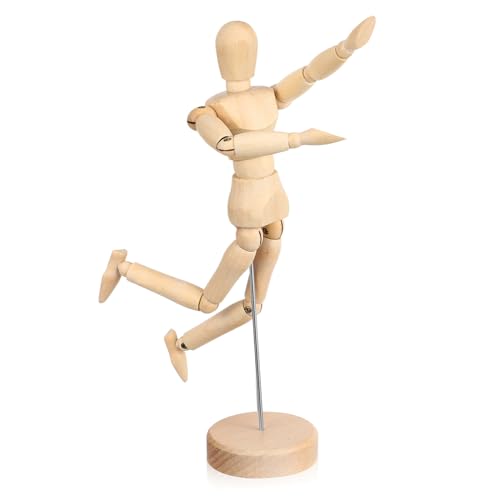 DOITOOL Rticulated Art Mannequin Drawing Figure Wood Construction for Artists Decorative Statue St