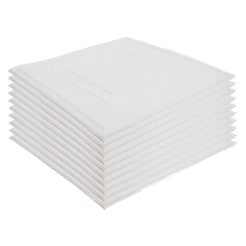 jojofuny 10 Piezas Pegatinas De Pared 3d Pegar Azulejos Para Salpicadero Pelar y Pegar Papel Tapiz Decoración De Pared Para Encimeras De Cocina Listones Muro Papel Pintado Espuma Xpe