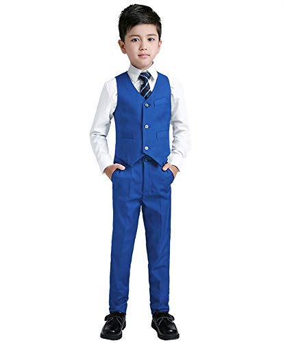 Yuanlu Suits For Boys Toddler Tuxedo Slim Fit Teen Clothes Royal Blue Size 8 #TOP2