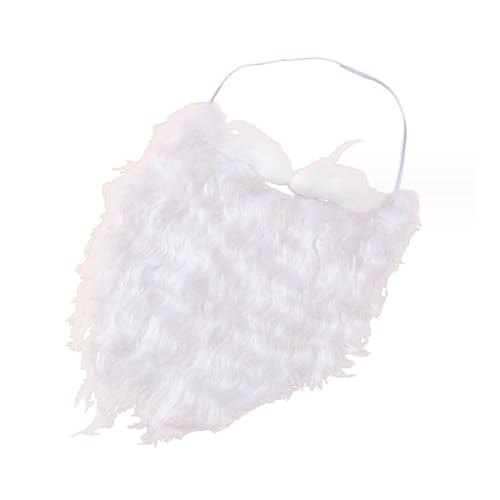 Weißer künstlicher Bart Lustiger Weihnachtsmann-Bart Cosplay Kostüm...