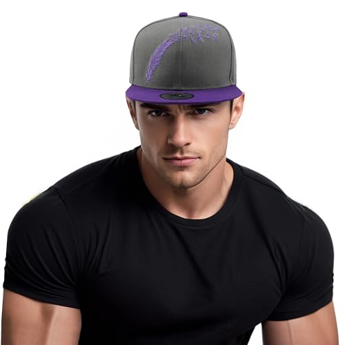 Underground Kulture Birds of a Feather Purple and Grey Snapback Baseball Cap