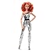 Barbie Looks Doll, Collectible and Posable with Curly Red Hair, Original Body Type and Metallic Jumpsuit