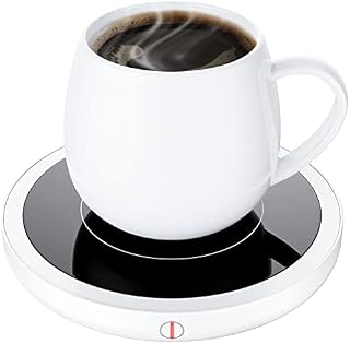 Coffee Mug Warmer Smart Cup Warmer with 3 Temperature Settings Electric Beverage Warmer Plate Auto Shut Off, Coffee, Tea and Milk Warmer for Office Home Desk Use