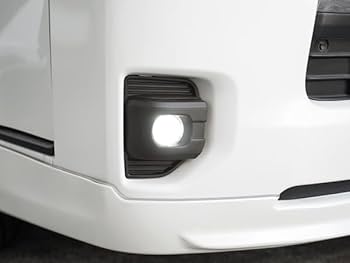 ハイエース6型純正フォグランプ美品　新品HID屋QシリーズホワイトLEDバルブ Amazon | ハイエース 200系 7型 純正タイプ LEDフォグランプ