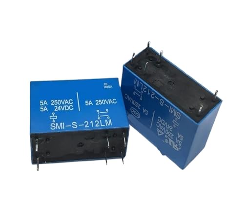 Relé de 6 pines SMI-S-224LM interruptor electromagnético 24V 5A para automatización