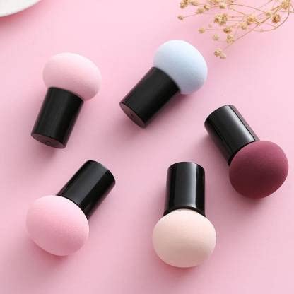 Soft Mushroom Shape 5 Piece Beauty Blender for Liquid, Cream And Powder Sponge Makeup Puff (Colors May Vary)-picture-53