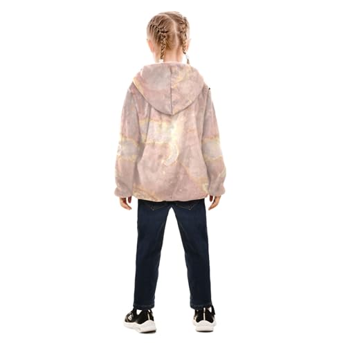 GuoChe Luxury Dusty Rose Gold Quartz Boys Fall Fleece Jacket4