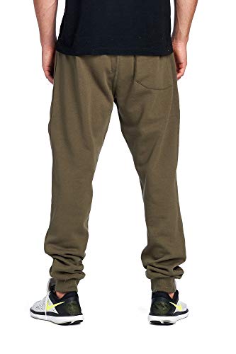 Image of ProGo Men's Casual Jogger Sweatpants Basic Fleece Marled Jogger Pant Elastic Waist