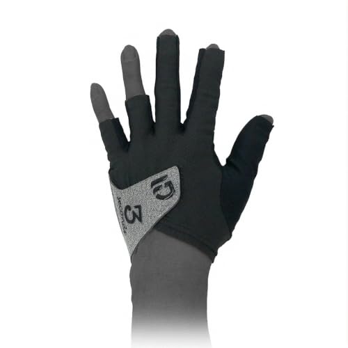 Fedor Gorst x 3seconds Five Finger Glove Black & Gray (Large)