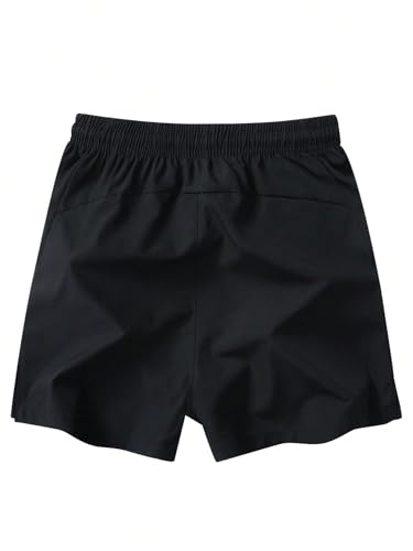 Men's Casual Drawstring Sports Shorts with Zippered Pockets, Fashion Summer Quick Dry Running Shorts, Soft and Comfortable2