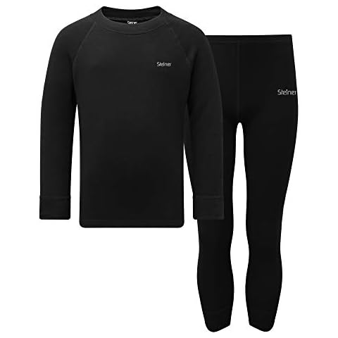 Manbi Steiner Kids Soft-Tec Active Base Layer Set Black Cover