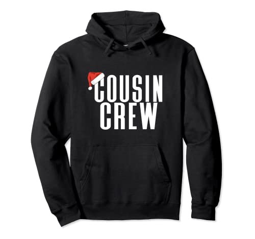 Santa Hat Cousin Crew Family Christmas PJ o Familia a juego Sudadera con Capucha