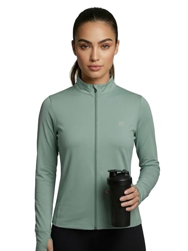 Image of PUMP'D Women's Jacket | Slim Fit | Thumb Hole Open Sleeve | With zipper | Perfect for workout