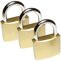 Candados Llaves Iguales legunto® 3 candados con llaves iguales. Un 20% más ligero y más pequeño que un juego de candados estándar con 18 llaves que encajan en cada candado del juego.