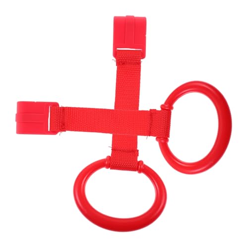 Vaguelly 幼児用ベビーベッドプルリング 歩行補助ツール スタンドアップリング 子供用 ベビーベッド吊り下げリング 耐久性のある素材 自宅 公園 旅行に 2個セット