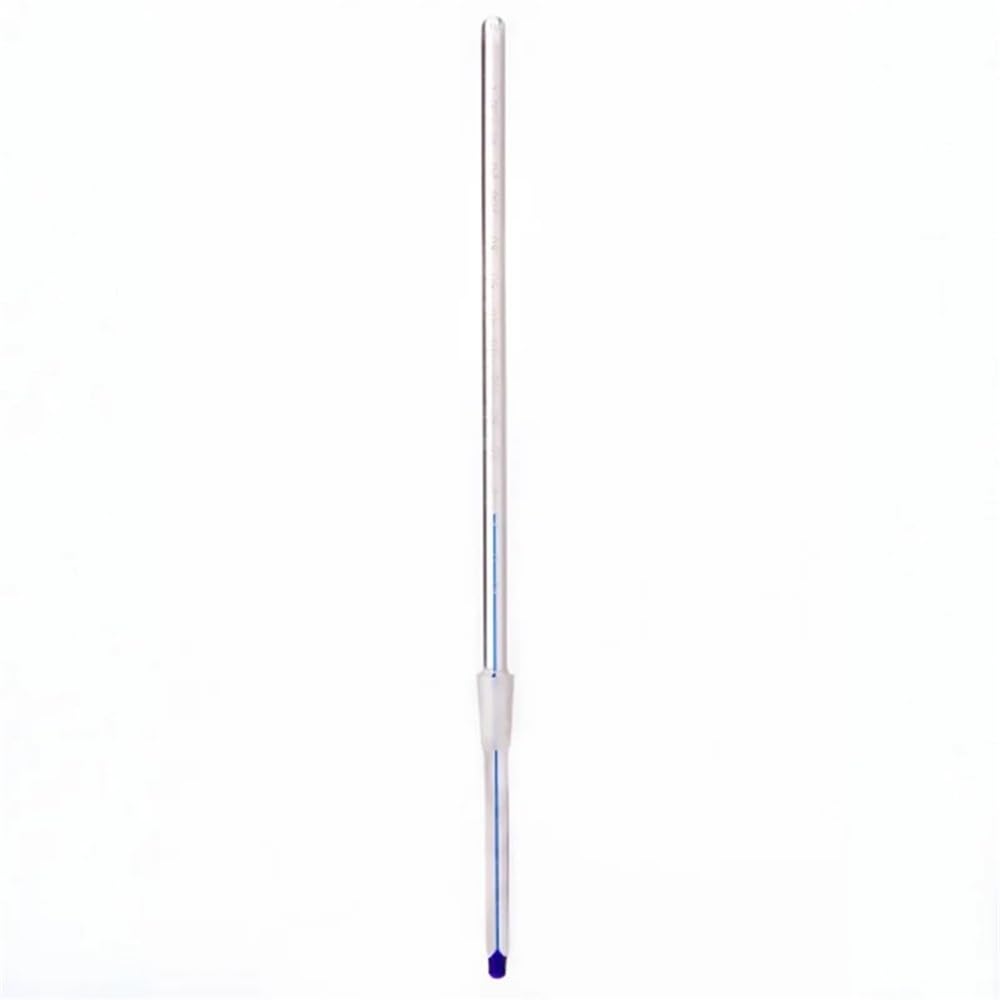 Cristalería de Laboratorio Termómetro con boca de molienda (azul oscuro), articulación 10/18, profundidad de inserción 25 mm/50 mm/76 mm, borosilicato T16(-20 to 110 C. 50mm)
