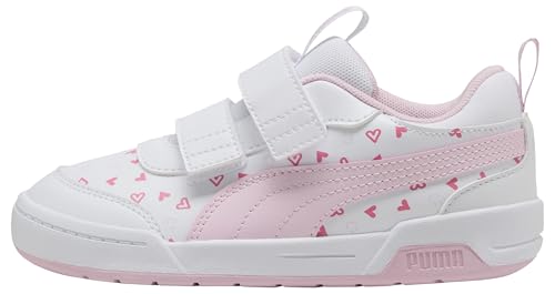 Puma Multiflex 2 Hearty V PS basket sneaker fille rose blanche