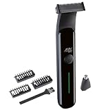 Sichler Men's Care Trimmer-Set: 3in1-Akku-Rasierer, Trimmer & -Nasenhaartrimmer, 3 Kammaufsätze, IPX6 (Shaver)