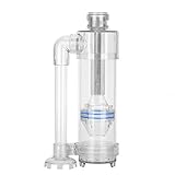 Tiiyee Fish Poop Filter, Aquarium Fish Waste Collector Internal Filter Large Suction Collect Separator Cleaner Low Noise for Breeding Fry Shrimp Betta Turtle Tank Filtration System 35cm Height
