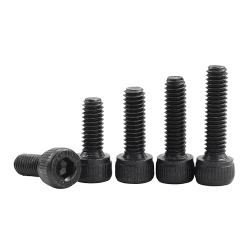 1-50個 六角ソケットヘッドキャップスクリュー 12.9 炭素鋼 六角ネジ M2 M2.5 M3 M4 M5 M6 M8 M10 六角キャップスクリューボルト MTB用(25mm,M2 50pcs)