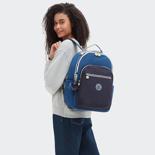 Image of Kipling Women's Seoul 15 inch Laptop Backpack, Durable, Roomy with Padded Shoulder Straps, Built-In Protective Sleeve