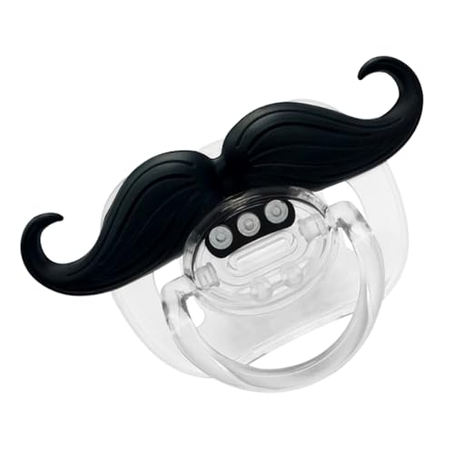 Sucette À Barbe Amusante – Sucette Apaisante En Silicone, Forme De Lèvres Mignonnes, Conception Portable Résistante À La Chaleur Avec Matériau Sans BPA...
