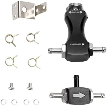 HiwowSport Universal Aluminum Adjustable Turbo Manual Boost Controller Fit All Cars Black