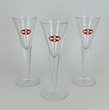 Generisch Maltesa Aquavit Gläser 2cl Maltesakreuz/Glas/Sammler/brandy/Bar/Gastro/Gläser / 3er Set