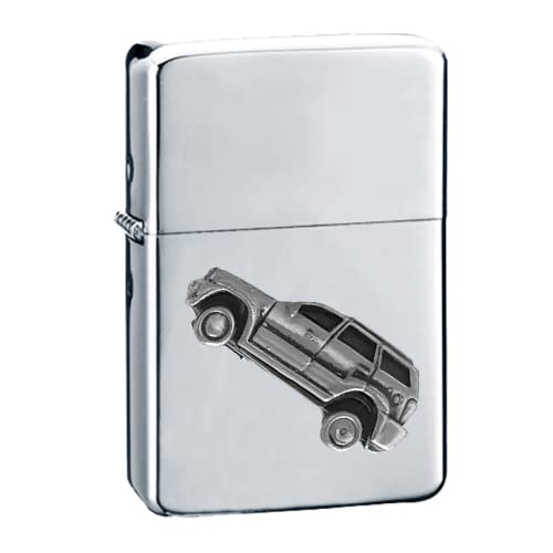 Briquet à essence 3D Grand Cherokee argenté pour les sorties outdoor
