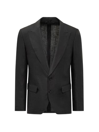 Men's Linen Suit Blazer Single Breasted Button Tuxedos Jacket Casual Dinner