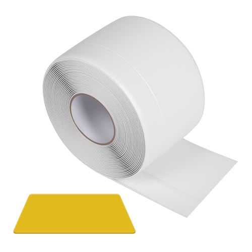 Rodapies Autoadhesivo,Rodapiés Autoadhesivo Flexible 50 Mm X 20 Mm X 6m Apto Para Juntas De Estanqueidad En Cocinas, Baños Y Dormitorios. Blanco