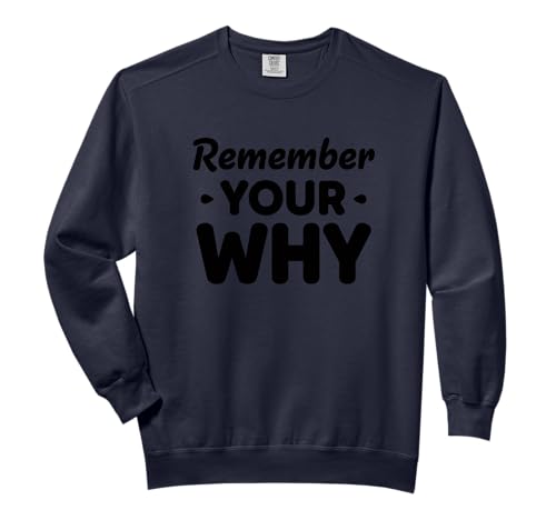 Remember Your Why Motivational Wellness Reminder Personal Comfort Colors Adult