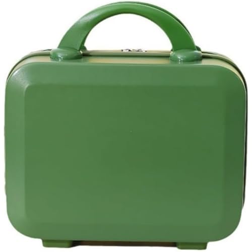Geyaziu ミニスーツケース化粧品スーツケース荷物防水傷防止機内持ち込み旅行大容量アクセサリーボックス化粧品ケース14インチスーツケース (グリーン)