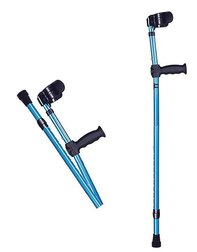 Muletas de codo, muletas plegables portátiles para adultos, ligeras y ergonómicas para caminar para hombres y mujeres