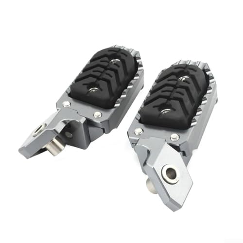 1 par de estriberas de motocicleta CNC para BMW R1200GS 2016-2019 y R1250GS 2020-2023 con agarre superior y absorción de golpes