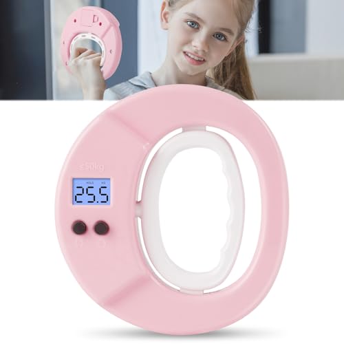 OSDUE Digitaler Handkraftmessgerät Kinder, Hand Dynamometer Rosa, Elektronischer Griffkraft Messer, Griffkraftmessgerät, Grip Strength Trainer Kraftmesser