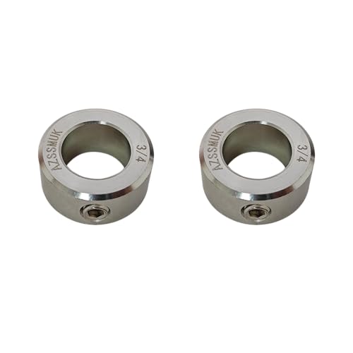 3/4" Bore Stainless Steel Shaft Collars Set Screw Used for Food Machinery, 2-Packed