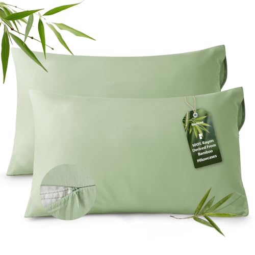 Image of Bedsure Zipper Pillow Cases King Size from Rayon Derived from Bamboo