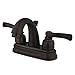 Kingston Brass GKB5615FL Royale 4" Centerset Bathroom Faucet, Oil Rubbed Bronze