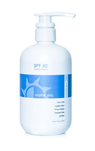 SolRX WaterBlock Matte Zinc Sunscreen SPF 50, 16 oz Pump