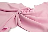 Crêpe Américaine, tissu d'habillement léger, 50 cm x 150 cm (Rose bonbon)