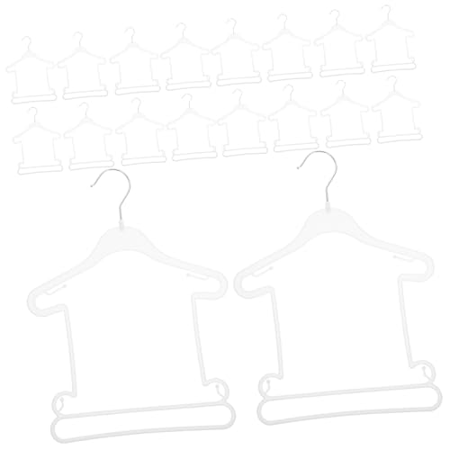 CHILDWEET 20pcs Children Hanger Hangers Clothes Hangers Clothing Hangers Kid Hanger Suits Cloth Hanger Childrens Hangers Suit Hangers Plastic White